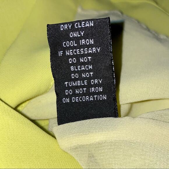 I.Madeline Neon Yellow Mini Tunic Shirt Dress Size Small - Picture 4 of 9